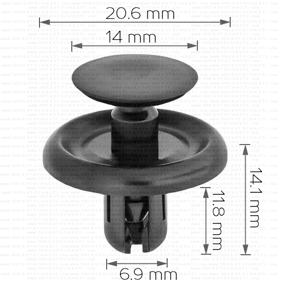 Щипка за калник интериор задна броня и капак на двигател за Toyota 