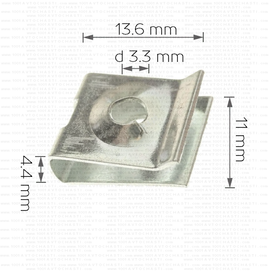 Метална пластина Ф3.9 мм за Skoda 