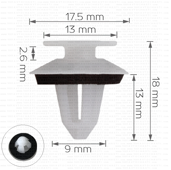 Щипка за лайстни кори врати колони в купето тапицерия на капака на багажника и задна лайстна таван за VW 