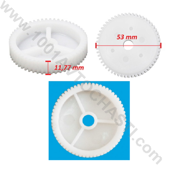 AVR-6008 Ролка моторче 53.50  мм. универсална.