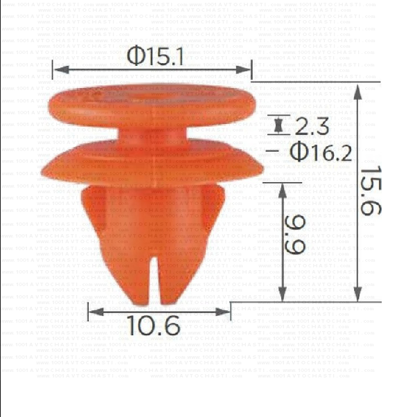 KD1472 Копче декоративна лайсна за SAAB