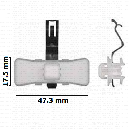 KD1483 Щипка крепеж странични лайстни на вратите за Mercedes-Benz