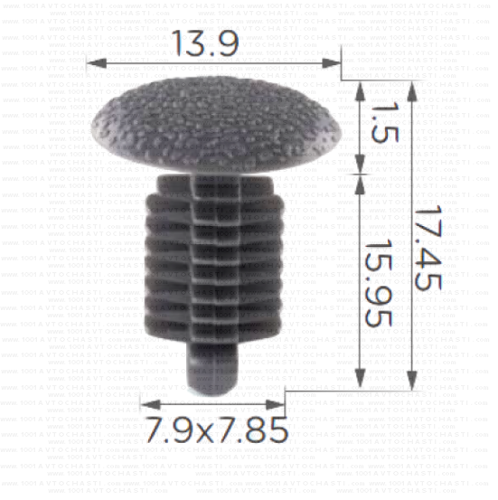 KD1500 Щипка панели задни врати багажника и капак Peugeot