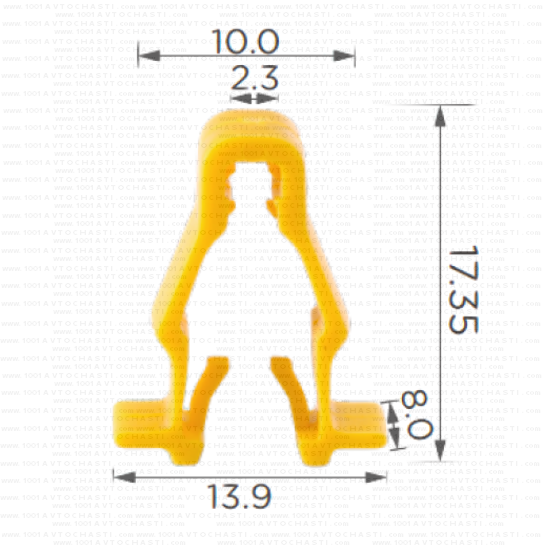KD1519 Щипка калници и панели Honda.