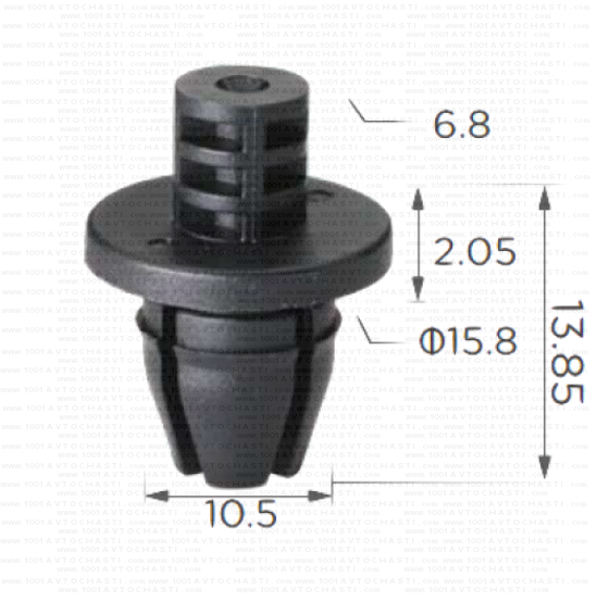 KD1539 Щипка калник и декоративна вежда Audi