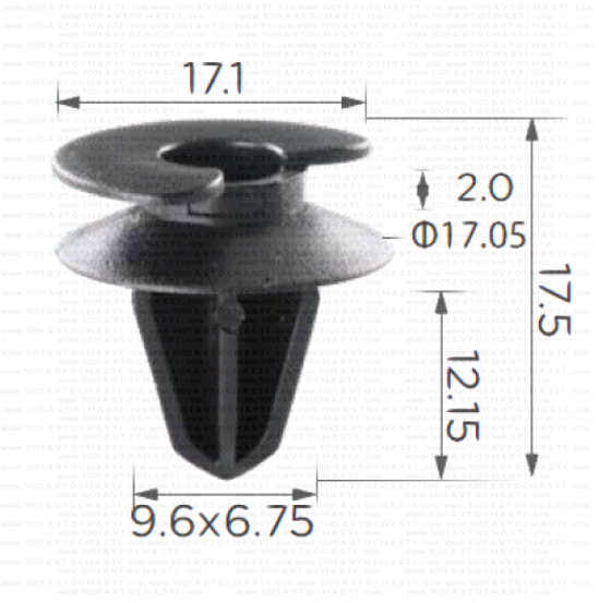 KD1555 Щипка панели на врати и тапицерия Opel