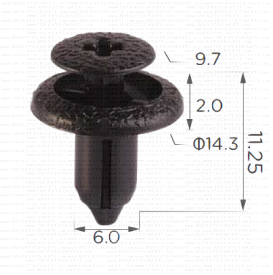 KD1583 Щипка лайсни за прагове броня панел под чистачки Toyota