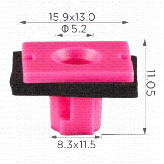 KD1588 Щипка лайстни врати вежди калници прагове Kia