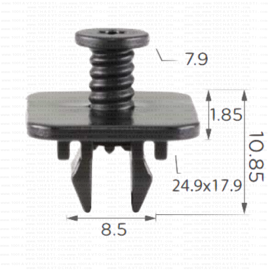 KD1659 Щипка броня и спойлер VW