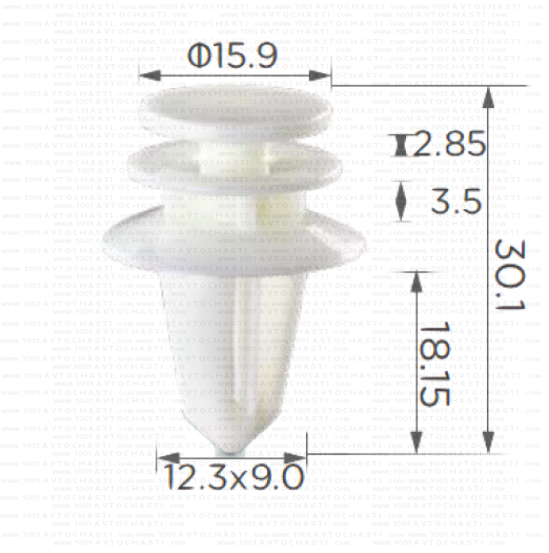 KD1674 Щипка панел врата подкалник задна врата Jeep