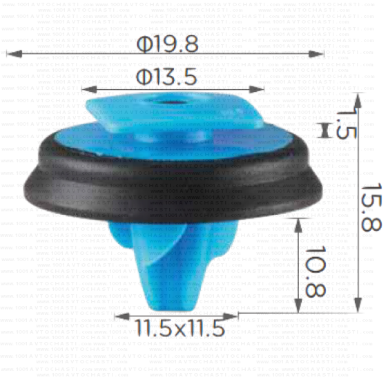 KD1705 Щипка праговете на вратите лайстни Jeep