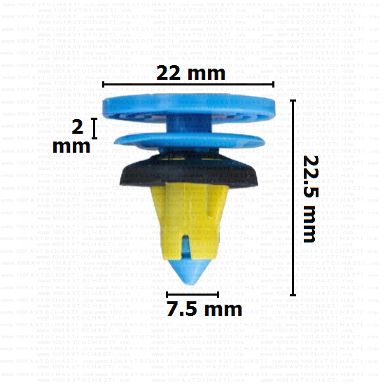 KD1743 Щипка кора врата Alfa Romeo Fiat Jeep