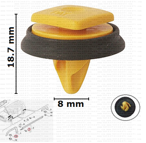 KD1983 Щипка калници и лайстни външни прагове врати Jeep