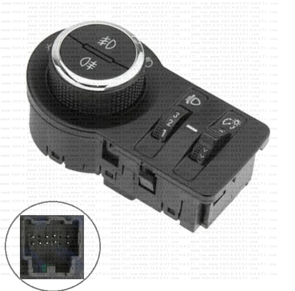 VAN-1377B Ключ главни светлини хромиран Opel Astra Insignia