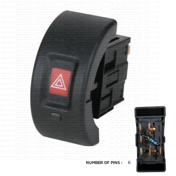 VAN-1383 Бутон аварийни светлини за автомобили Opel Astra G