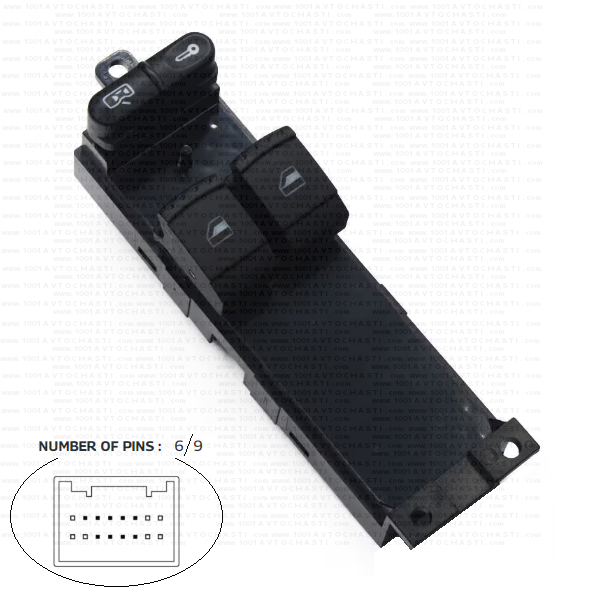 VAN-1410 Панел бутони електрически стъкла за автомобили VW Passat