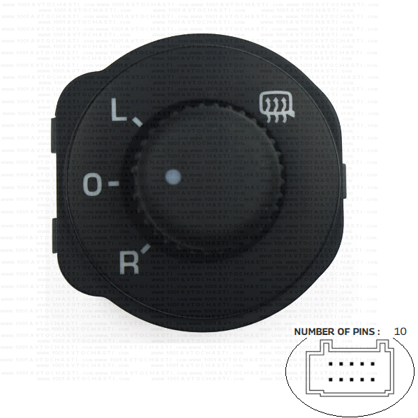 VAN-1445 Kлюч настройка огледала за автомобили Skoda Fabia Roomster