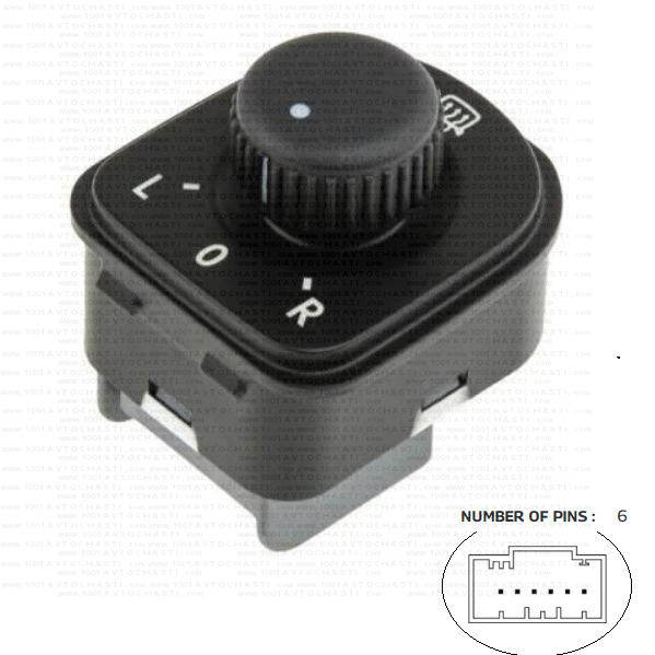 VAN-1446 Kлюч настройка огледала за автомобили Skoda Superb В