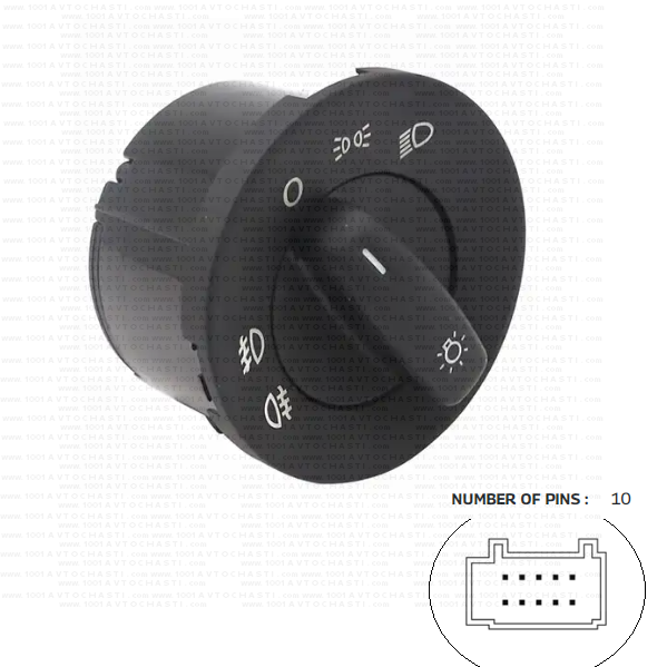 VAN-1464 Kлюч главни светлини за автомобили Skoda Octavia 2
