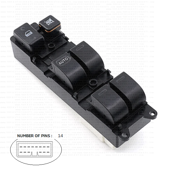 VAN-1870 Панел бутони електрически стъкла за автомобили Toyota Hilux Yaris Camry Cruiser