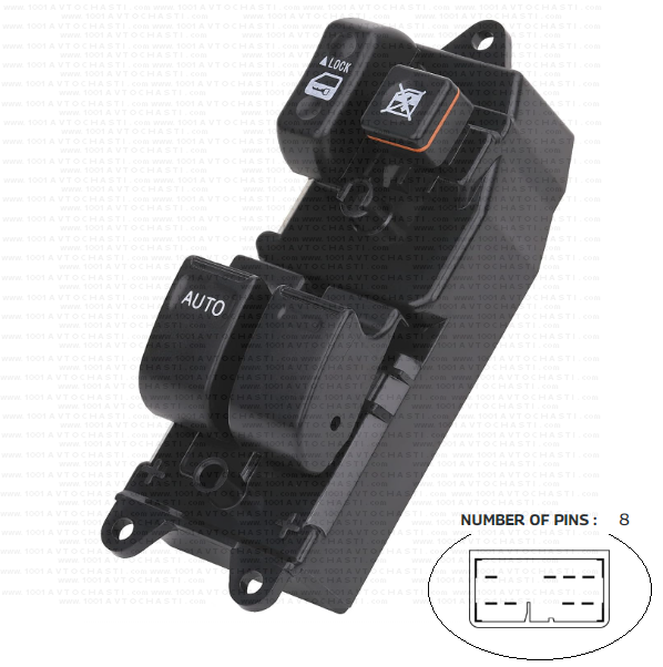 VAN-1870B Панел бутони електрически стъкла за автомобили Toyota Hilux Echo Tundra Siena Solara
