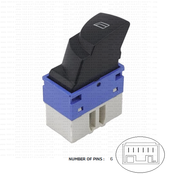 VAN-231 Бутон за електрически стъкла за Lancia Ypsilon