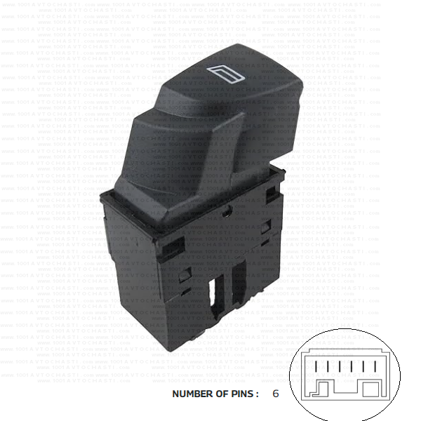 VAN-232 Бутон за управление електрически стъкла за автомобили Peugeot Boxer 2