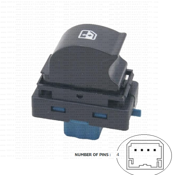 VAN-237 Бутон за електрически стъкла за автомобили Opel Combo