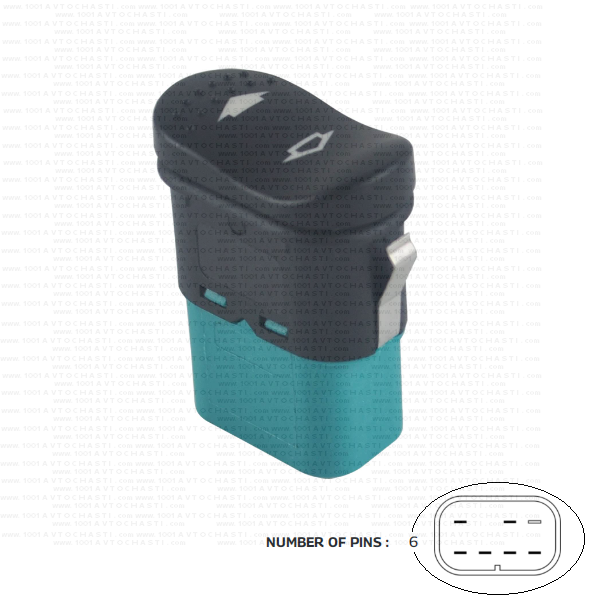 VAN-303 Бутон за управление електрически стъкла за автомобили Ford Transit