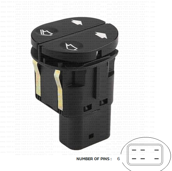 VAN-306 Бутон за електрически стъкла Ford Tourneo Connect Fiesta Fusion Transit