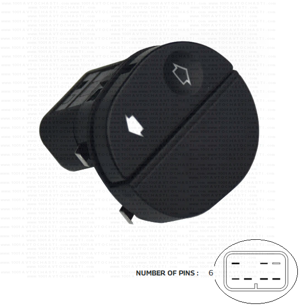 VAN-307 Бутони електрически стъкла за Ford Connect Fiesta KA Transit Puma Street Turneo