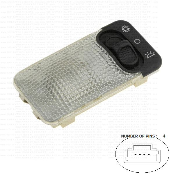 VAN-691 Плафон купе за автомобили Peugeot 206 306 Partner 406 806