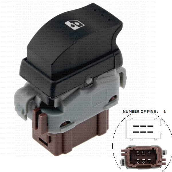 VAN-715 Бутон за електрически стъкла за автомобили Nissan Primastar