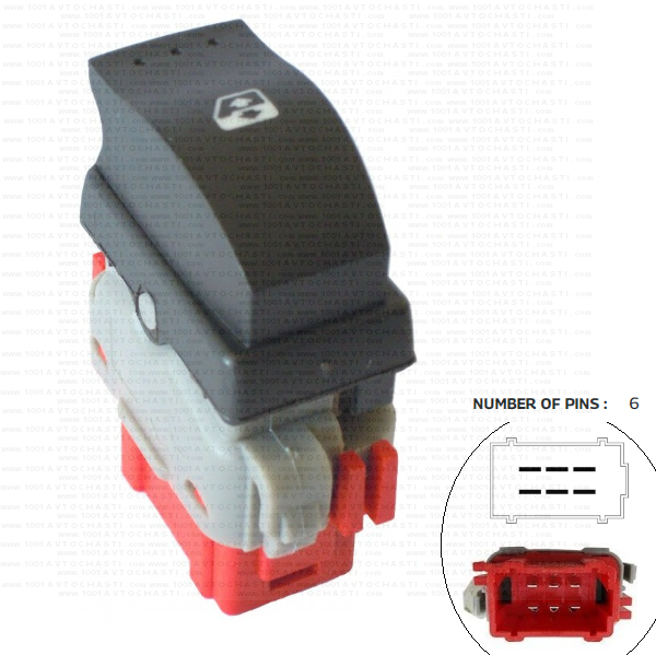 VAN-716 Бутон за управление електрически стъкла за автомобили Nissan Primastar