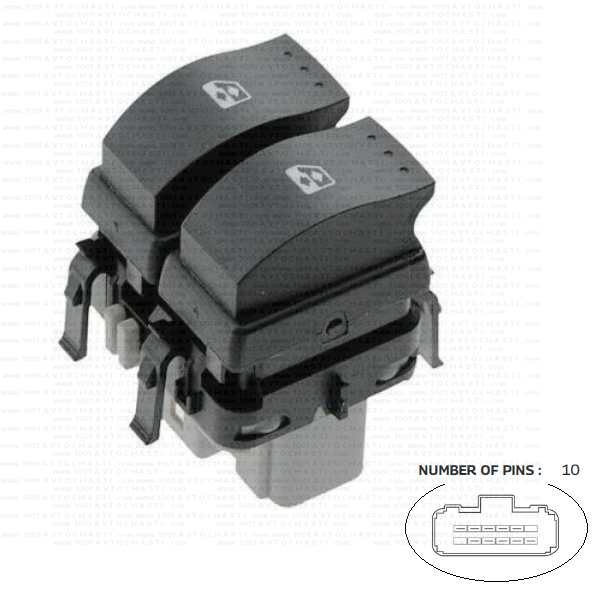 VAN-718 Бутони електрически стъкла за преден ляв Nissan Primastar