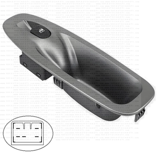 VAN-803 Бутон ел стъкла за дясна врата с конзола за автомобил Hyundai Accent II