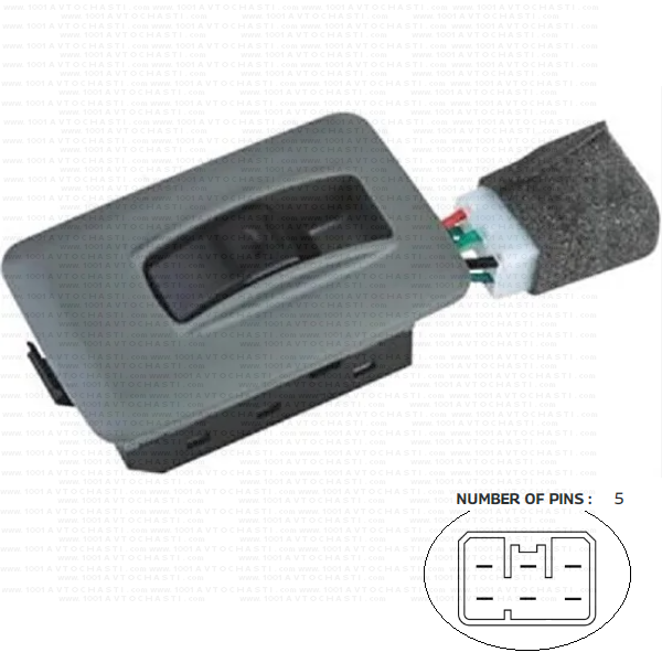 VAN-835 Бутон с декоративен панел за електрически стъкла за Kia Bongo