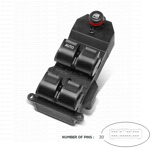 VAN-894 Панел бутони електрически стъкла за автомобили Honda Civic CRV Fit Jazz