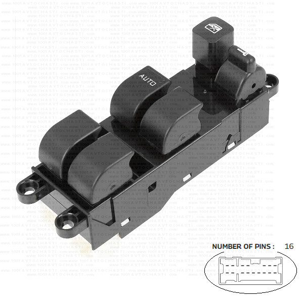 VAN-970 Панел бутони електрически стъкла Nissan Navara D22 Maxima