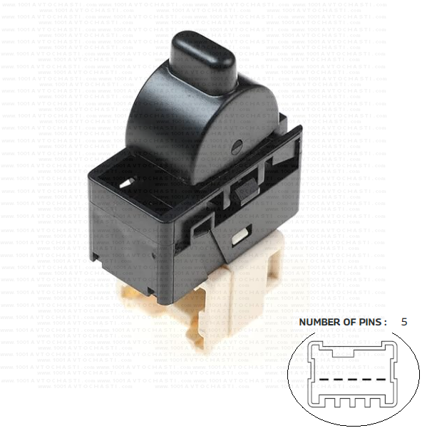 VAN-971A Бутон за управление електрически стъкла за автомобили Nissan Navara D22