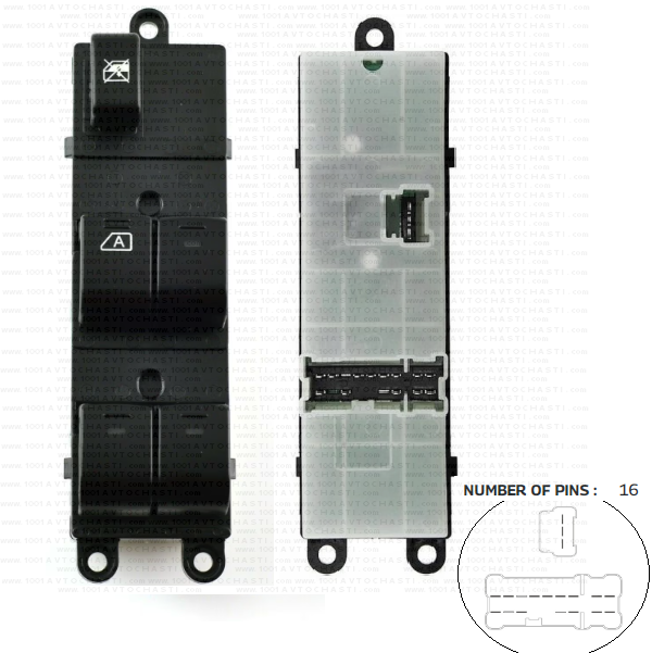 VAN-984B Панел бутони електрически стъкла Nissan Qashqai Navara Note Pathfinder