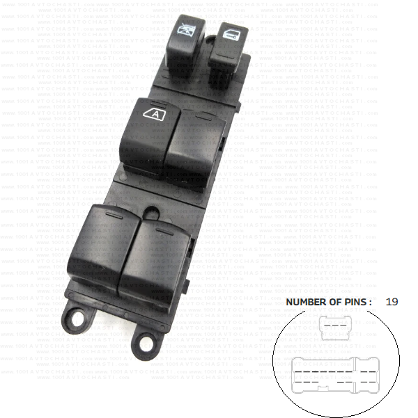 VAN-986 Панел бутони електрически стъкла за автомобили Nissan Qashqai