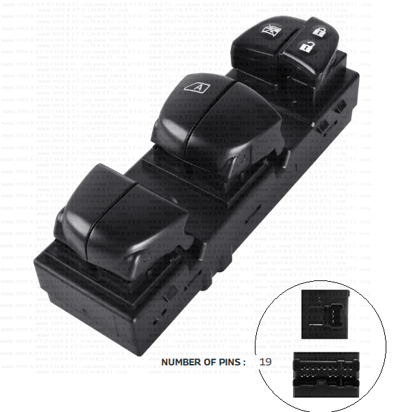 VAN-994 Панел бутони стъкла Nissan Pathfinder Qashqai Juke Altima X trail Rogue Teana Leaf Tiida