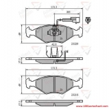VADB11295FP Накладки предни с датчик zа FIAT PALIO от 1996 до 2002г.