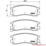 VP5902703117CHA Комплект спирачно феродо, дискови спирачки за автомобил Chevrolet Alero