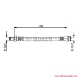 V198747688703117FF Спирачен маркуч за Форд FOCUS от 1998 до 2004 г.