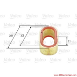 V585647DS Филтър въздушен за автомобил Dacia Sandero от 2008 г.