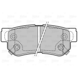 Комплект спирачно феродо, дискови спирачки за Hyundai Santa Fe 2 от 06 до 12 г V59874802209H