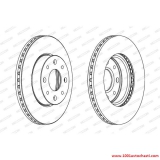 VDDF888FP Диск спирачен преден вентилиран zа FIAT PALIO от 1996 до 2002г.