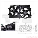 V8100019FF Вентилатор за радиатор за Форд FOCUS от 1998 до 2004 г.